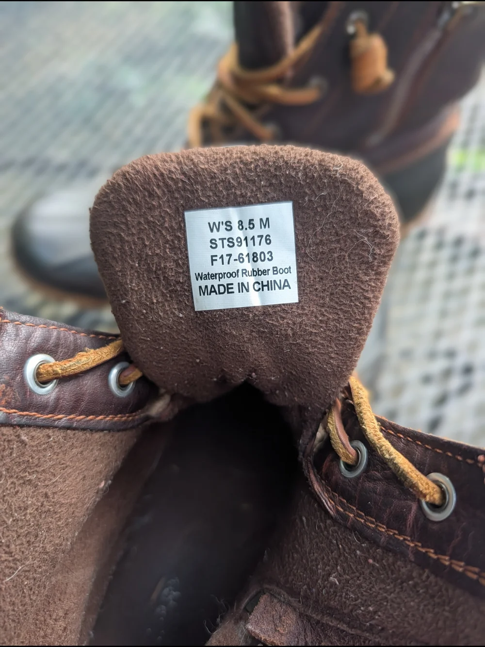 Sperry Women’s Brown Waterproof Duck Boots